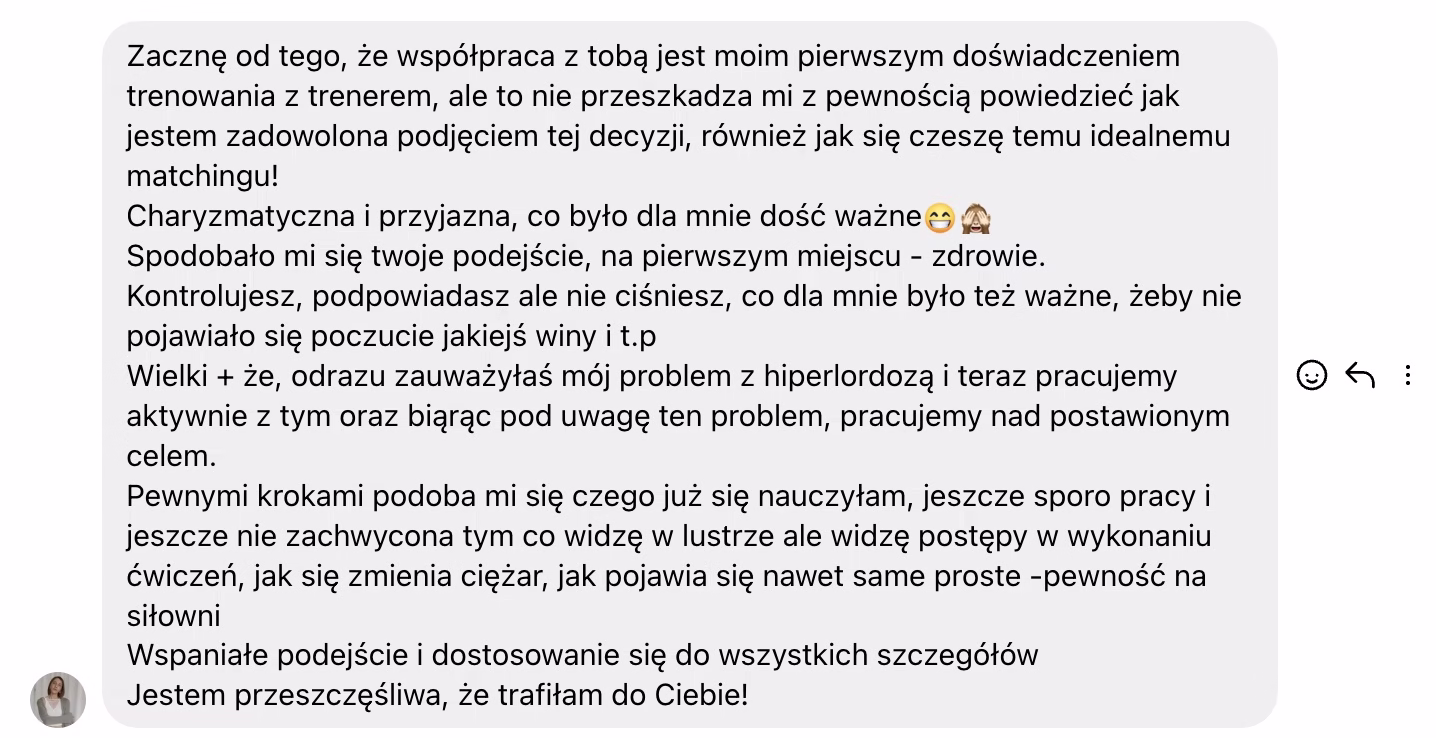 Pozytywna opinia od Oleny